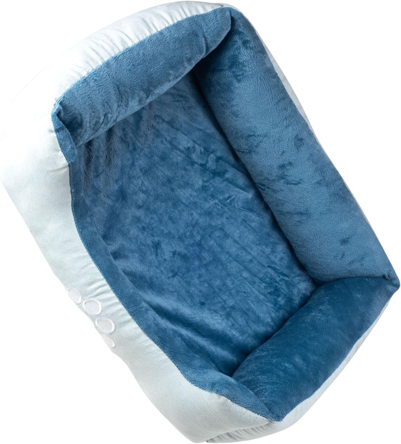 Orthopedic Rectangle Bolster Pet Bed for Dogs, Medium 25x21 Inches, Blue with Orthopedic Insert by  (HCT-ORT-BLUE)