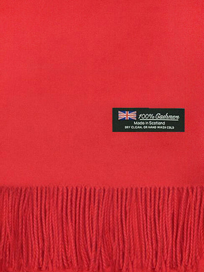 Mens Womens Oversize 100% Cashmere Scotland Wool Blanket Shawl Wrap Solid Scarf