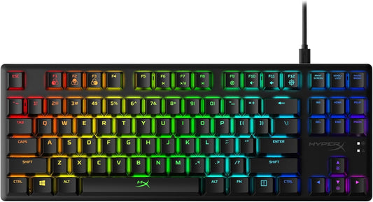 Alloy Origins Core Tenkeyless Mechanical Gaming Keyboard with RGB LED Backlighting, Customizable Software Controls, and Linear  Red Switches - Black