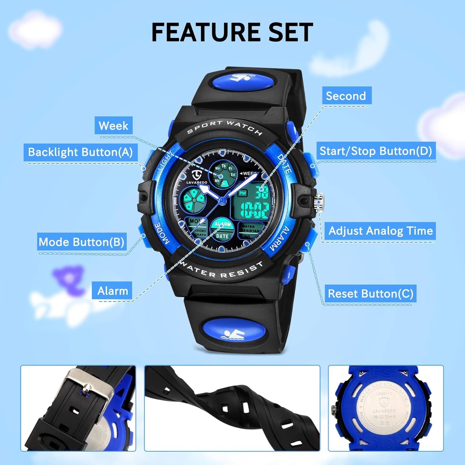 Kids Watch, Boys Watches Ages 5-15, Analog Digital Watch for Kids Watch Boys Gir