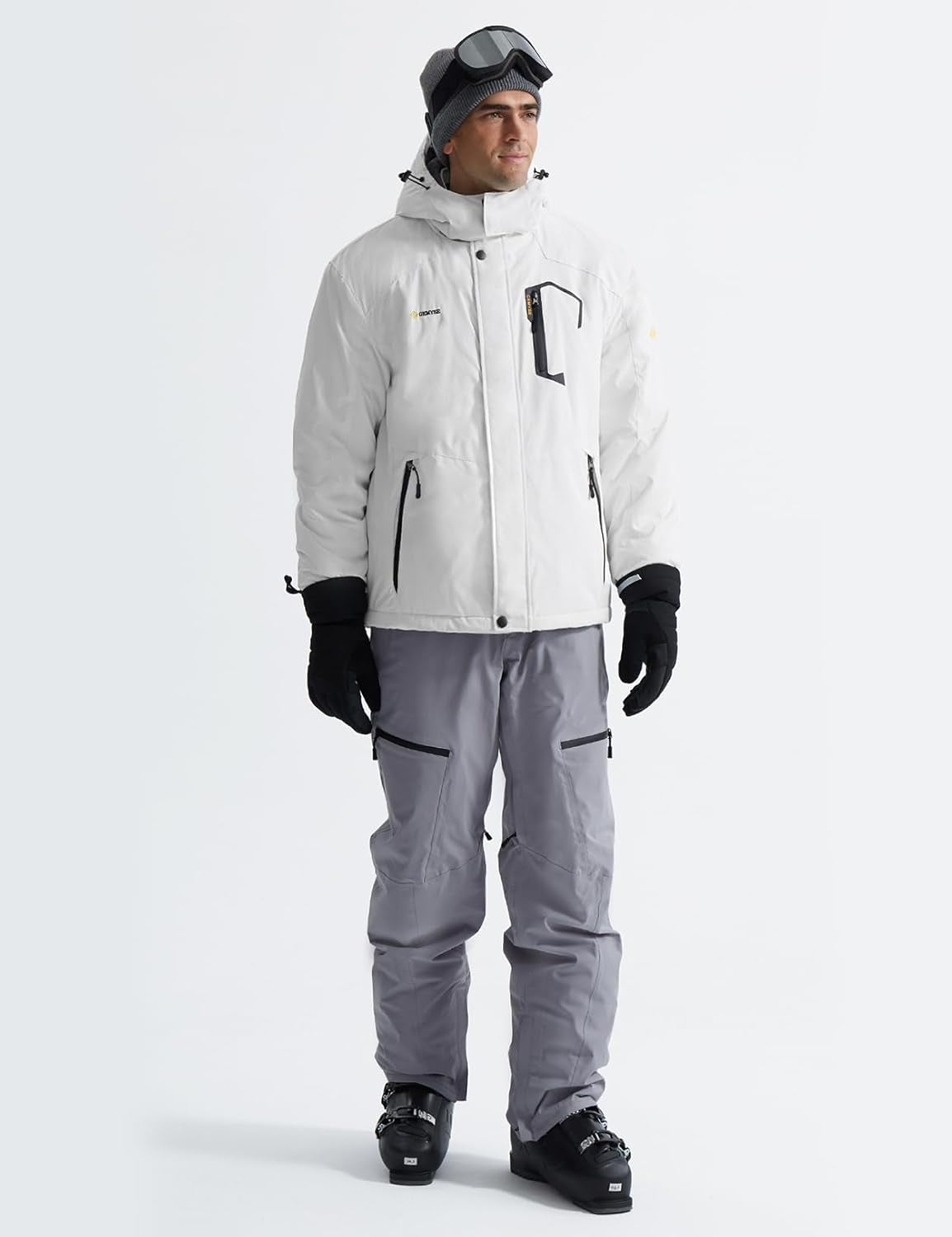 Men's Waterproof Mountain Ski Jacket - Windproof and Rain-Resistant Winter Outerwear