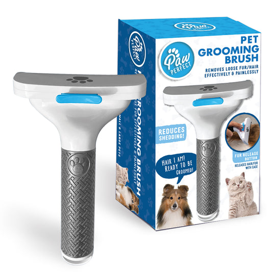 Self-Cleaning Pet Grooming Brush - Effortlessly Removes Loose Fur and Hair for Dogs and Cats