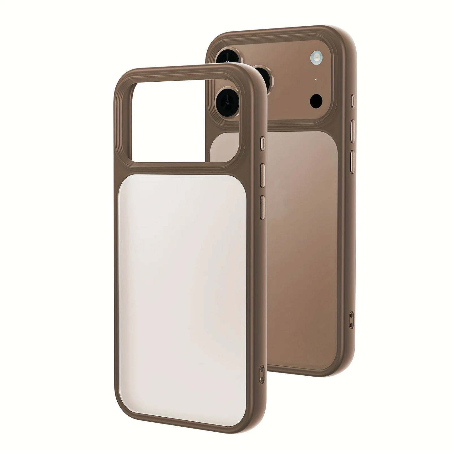 Translucent Matte Case For iPhone 17 17 Air 17Pro 17 Pro Max New Metal Buttons Skin Feel Shockproof Cover For iPhone17 Pro Max