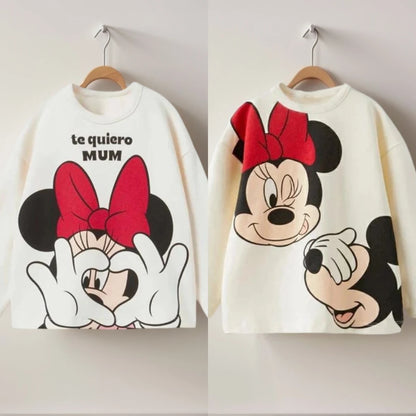 Girls Children Cartoon T-shirt Casual Sports Round Neck Pullover Shirt Cute Printed Tees New Soft Tops Spring And Autumn Costume