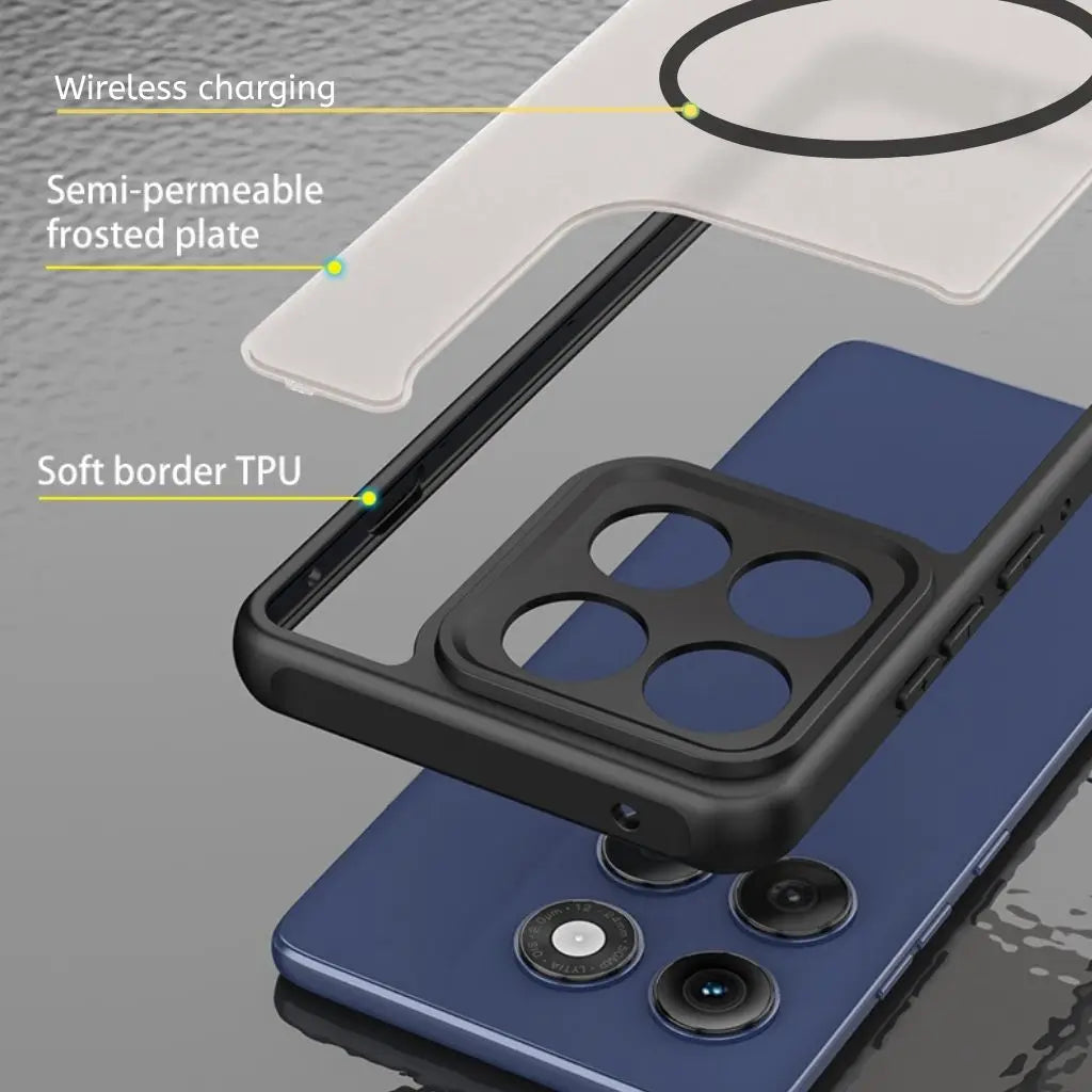 Luxury Matte Shockproof Magsafe Magnetic Case For iPhone 17 Air 17Pro 17 Pro Max Wireless Charging Shockproof Hard Back Cover