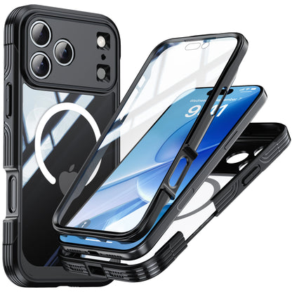 Brand new color magnetic shockproof and dustproof transparent phone case - Compatible with iPhone 17/17 Air/17 Pro/17 Pro Max