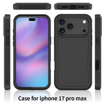 Heavy Duty Armor Shockproof Case For iPhone 17 Pro Max 17Air 16e 16 Plus TPU Frame Hard Plastic Phone Protective Cover Fundas
