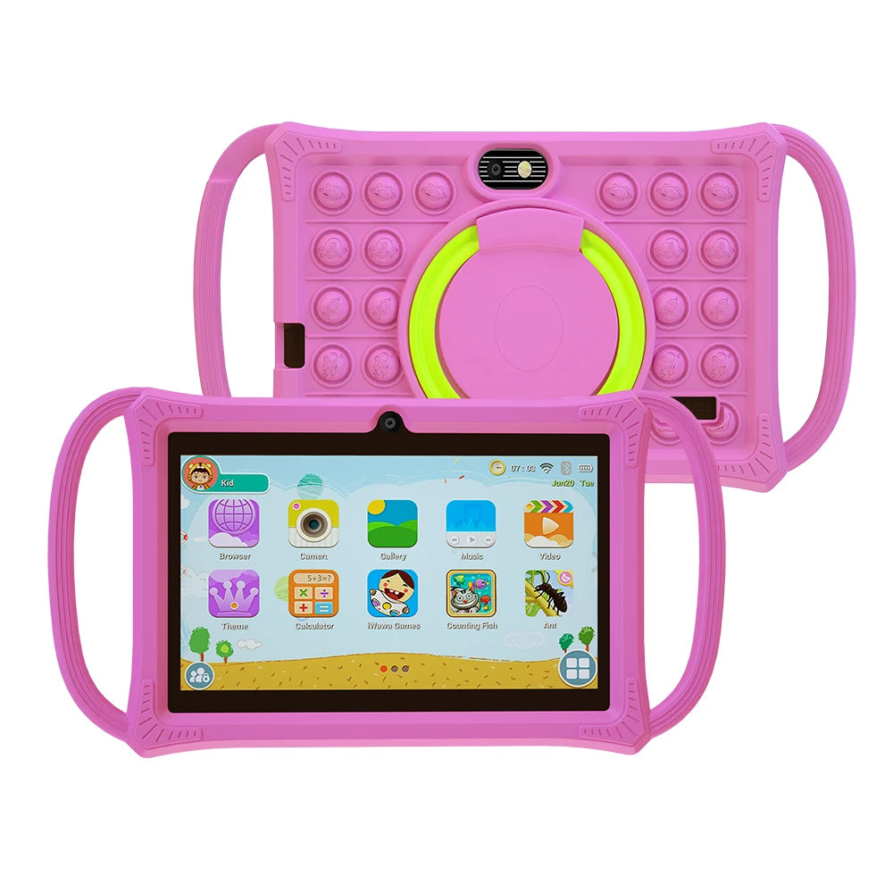 Kids Tablet 7.0 Inch  Android 12 Quad Core 4GB RAM+64GB ROM 4500mAh Dual Camera WiFi Parental Control