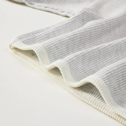 Korean Style Children Clothes Suit Waffle Pullover+Pants Baby Boys Girls Clothing Set Spring Autumn Kids Clothes Suit