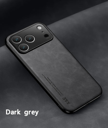 Ultra Thin Luxury Leather Phone Case For iPhone 17 Pro Max 17Air 17Pro 17 Silky Feel Soft Protective Cover For Car Holder