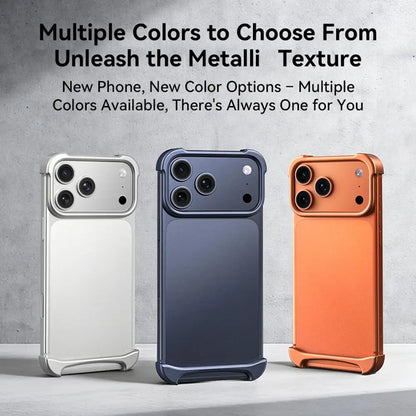 For IPhone 17 Series Aviation Aluminum Frameless Phone Case Shockproof And Scratch Resistant Breathable And Heat-dissipating