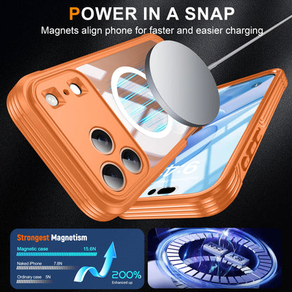 Brand new color magnetic shockproof and dustproof transparent phone case - Compatible with iPhone 17/17 Air/17 Pro/17 Pro Max