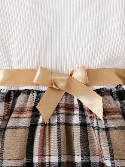 Kids Girls Clothes 3 Pcs Sets 1-6 Years Autumn Winter Long Sleeve Plaid Dress With Jacket+Beret Child Girl Fashion Clothing Set