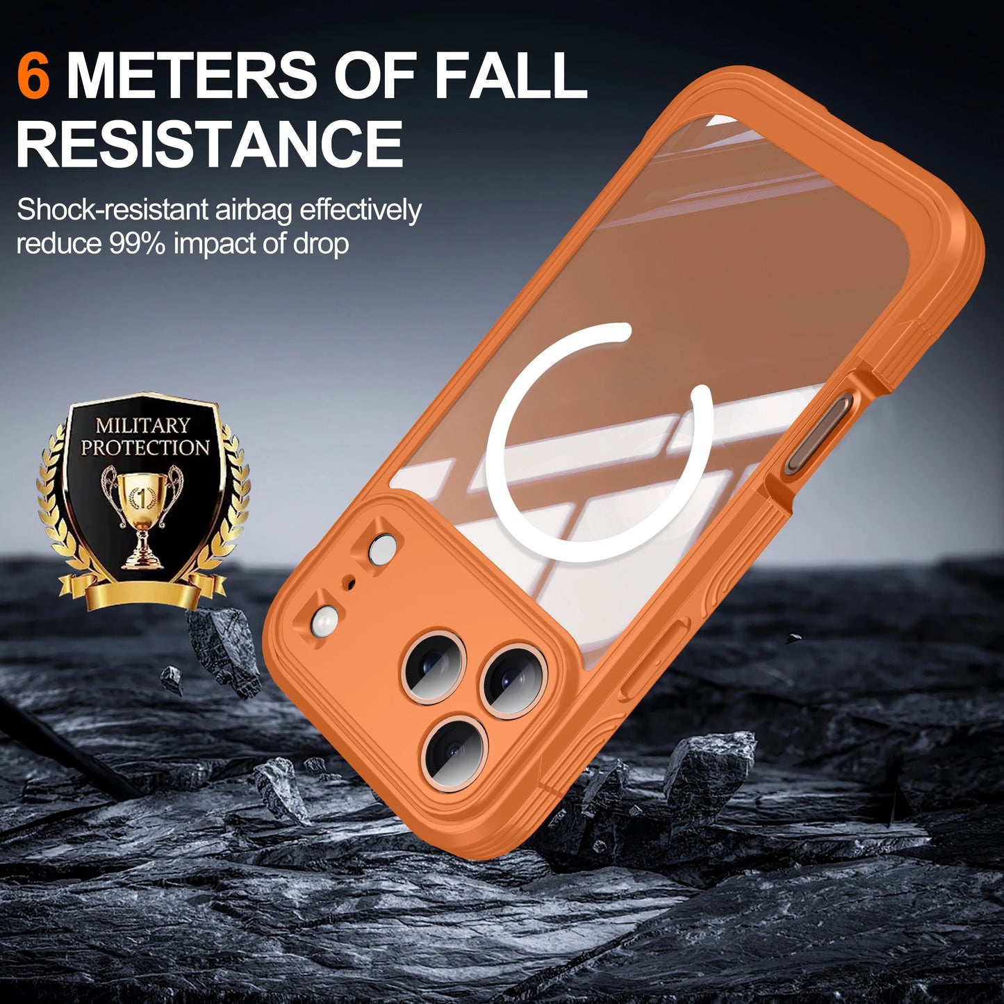 Brand new color magnetic shockproof and dustproof transparent phone case - Compatible with iPhone 17/17 Air/17 Pro/17 Pro Max