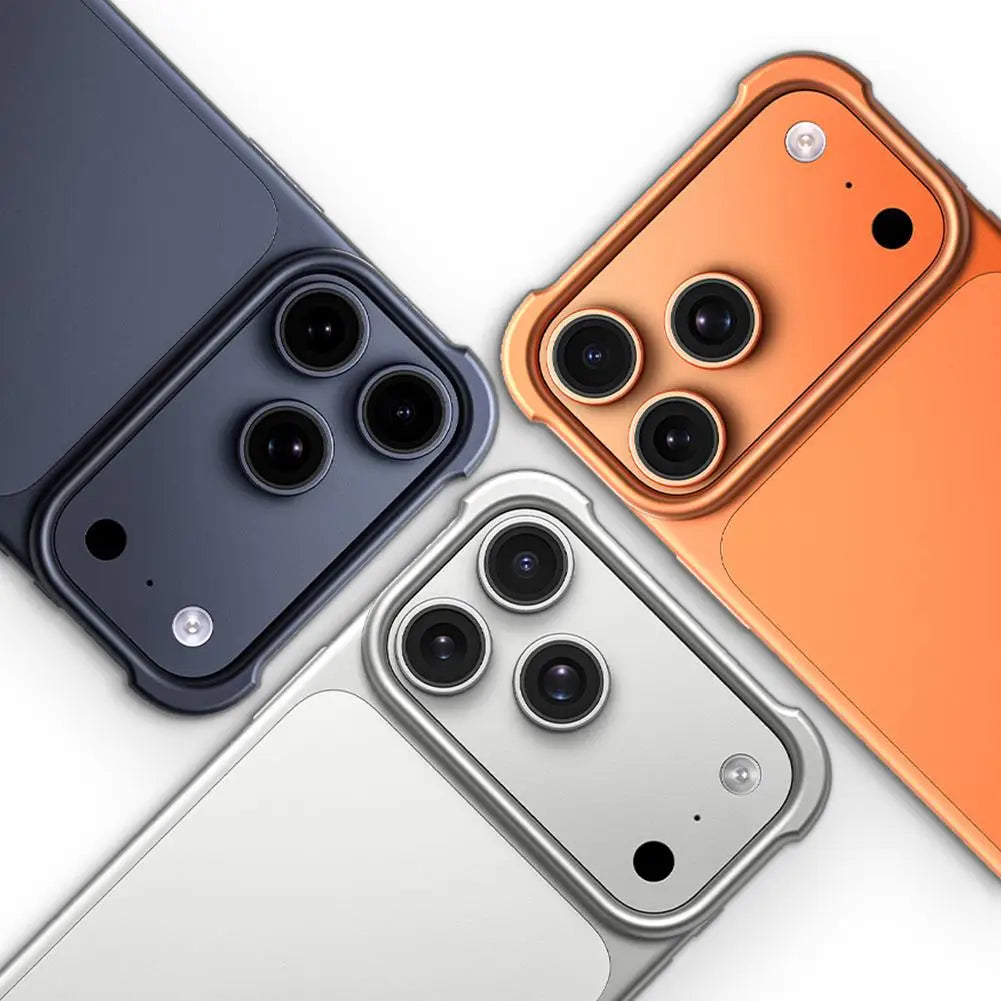 For IPhone 17 Series Aviation Aluminum Frameless Phone Case Shockproof And Scratch Resistant Breathable And Heat-dissipating