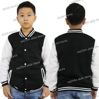 Children's Clothing Cartoon Button Jackets Boys Girls Casual Jacket Children Long Sleeve Tops Funny Cute Kids Sportswear Jackets