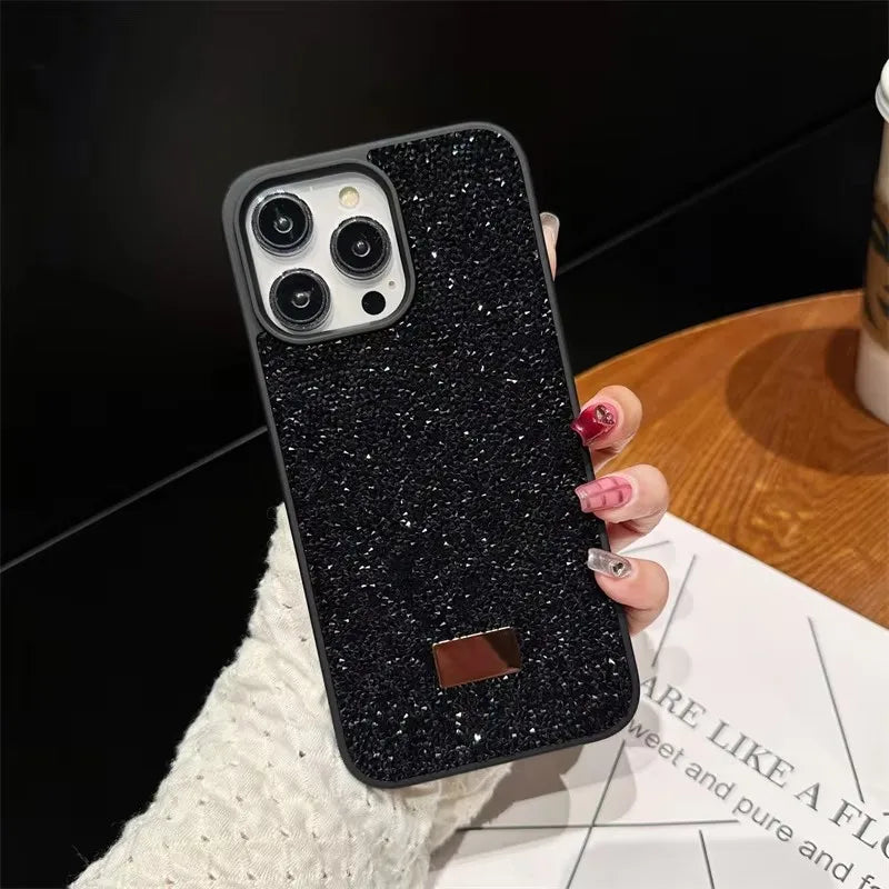 Luxury Shiny Diamond Phone Case For iPhone 17 16 15 14 Pro Max Plus 17Air 16E 13 12 11 Star Diamond Soft Rubber Protective Cover