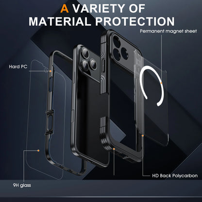 Brand new color magnetic shockproof and dustproof transparent phone case - Compatible with iPhone 17/17 Air/17 Pro/17 Pro Max