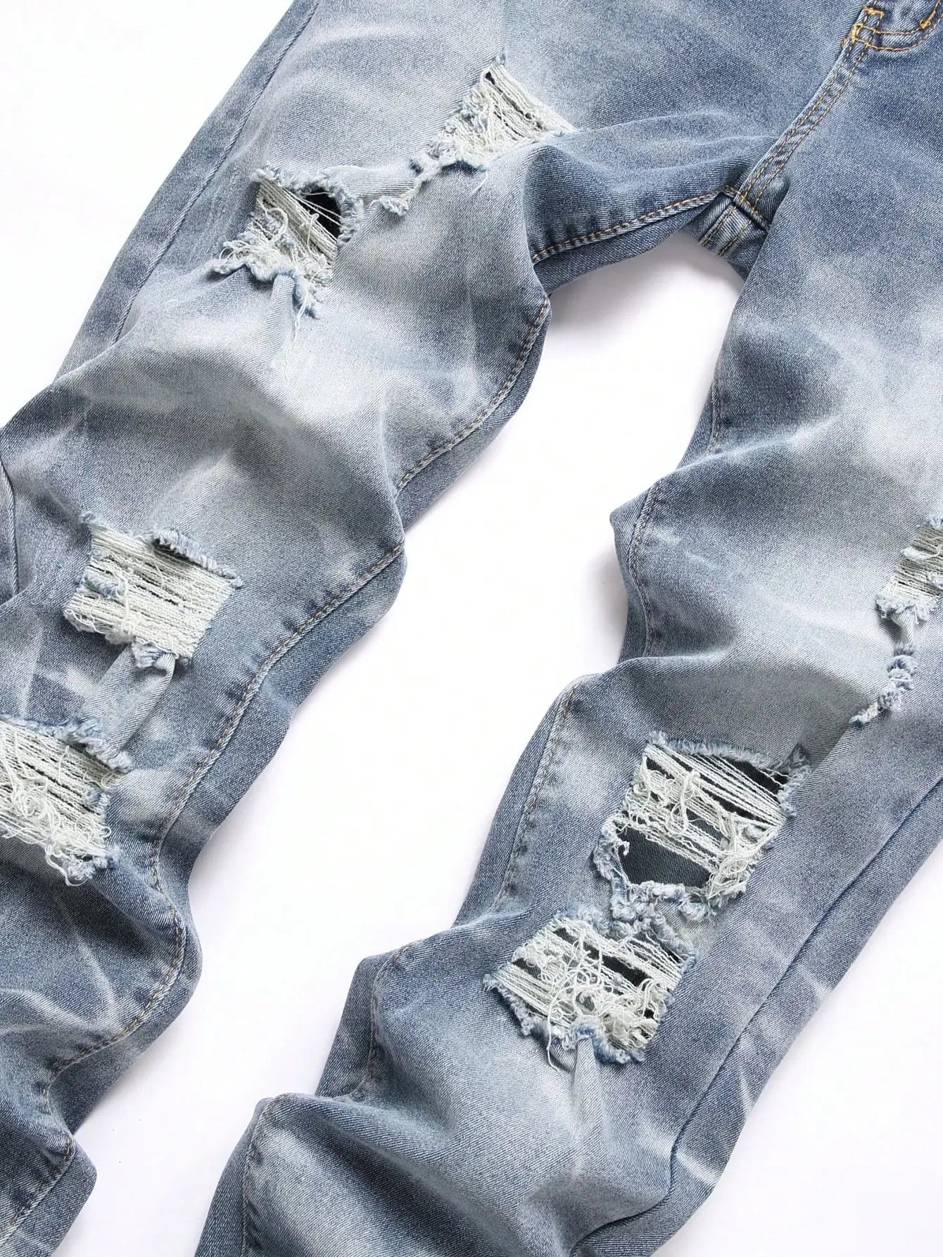 Fashion Men's Jeans Pants Stretch Dark Blue Skinny Jeans For Men Casual Slim Fit Denim Pants Korean Style Male Trousers Jeans