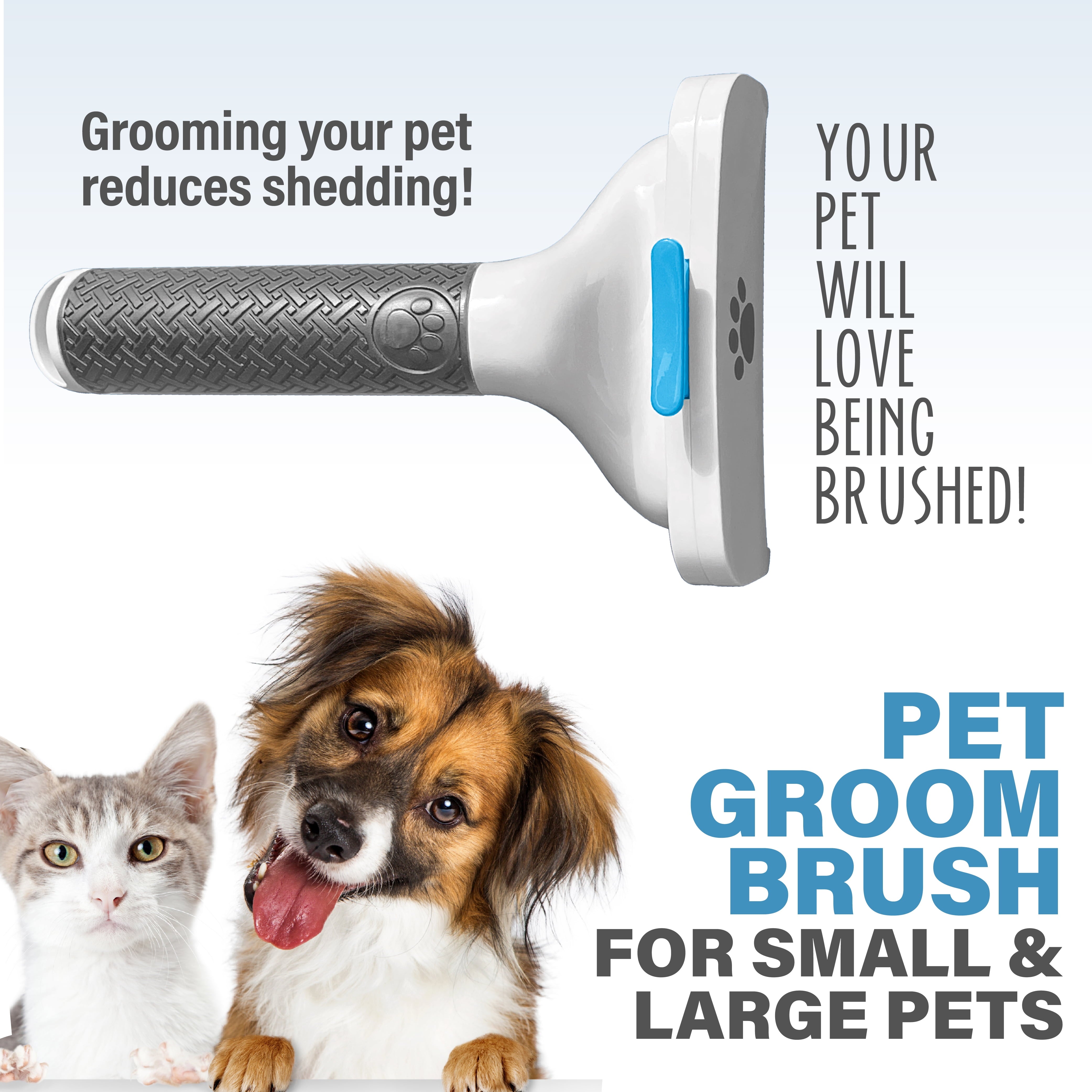 Self-Cleaning Pet Grooming Brush - Effortlessly Removes Loose Fur and Hair for Dogs and Cats