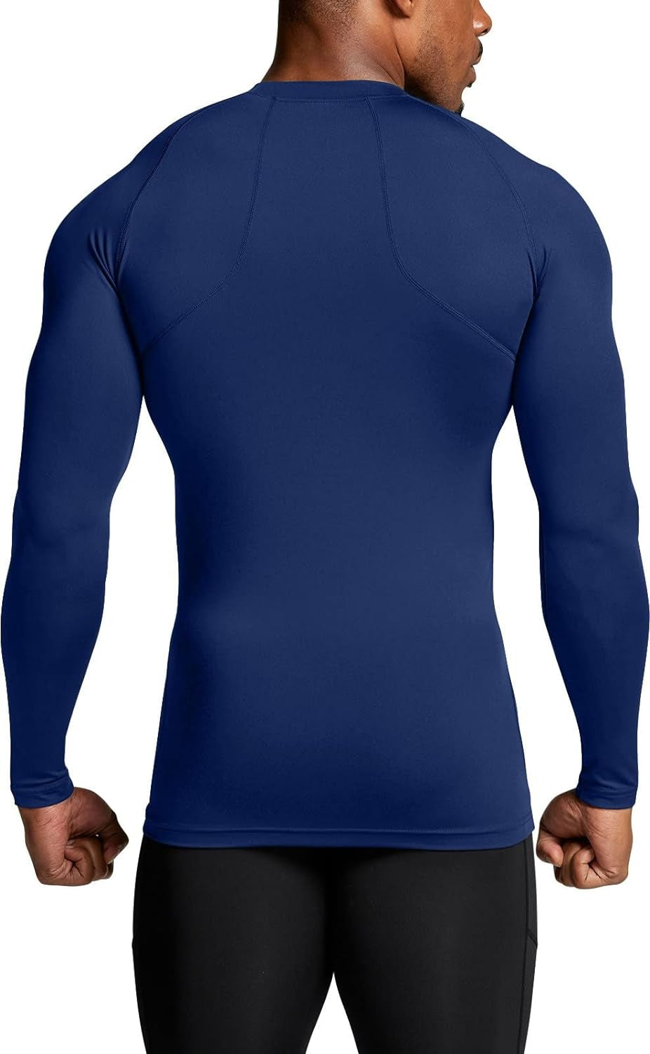 Men's UPF 50+ Long Sleeve Compression Rash Guard for Water Sports and Athletic Training