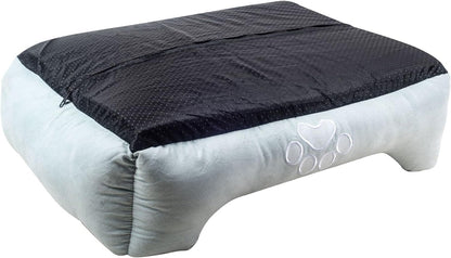 Orthopedic Rectangle Bolster Pet Bed for Dogs, Medium 25x21 Inches, Blue with Orthopedic Insert by  (HCT-ORT-BLUE)