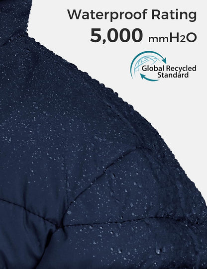 Girls' Waterproof Long Winter Coat Parka Puffer Jacket