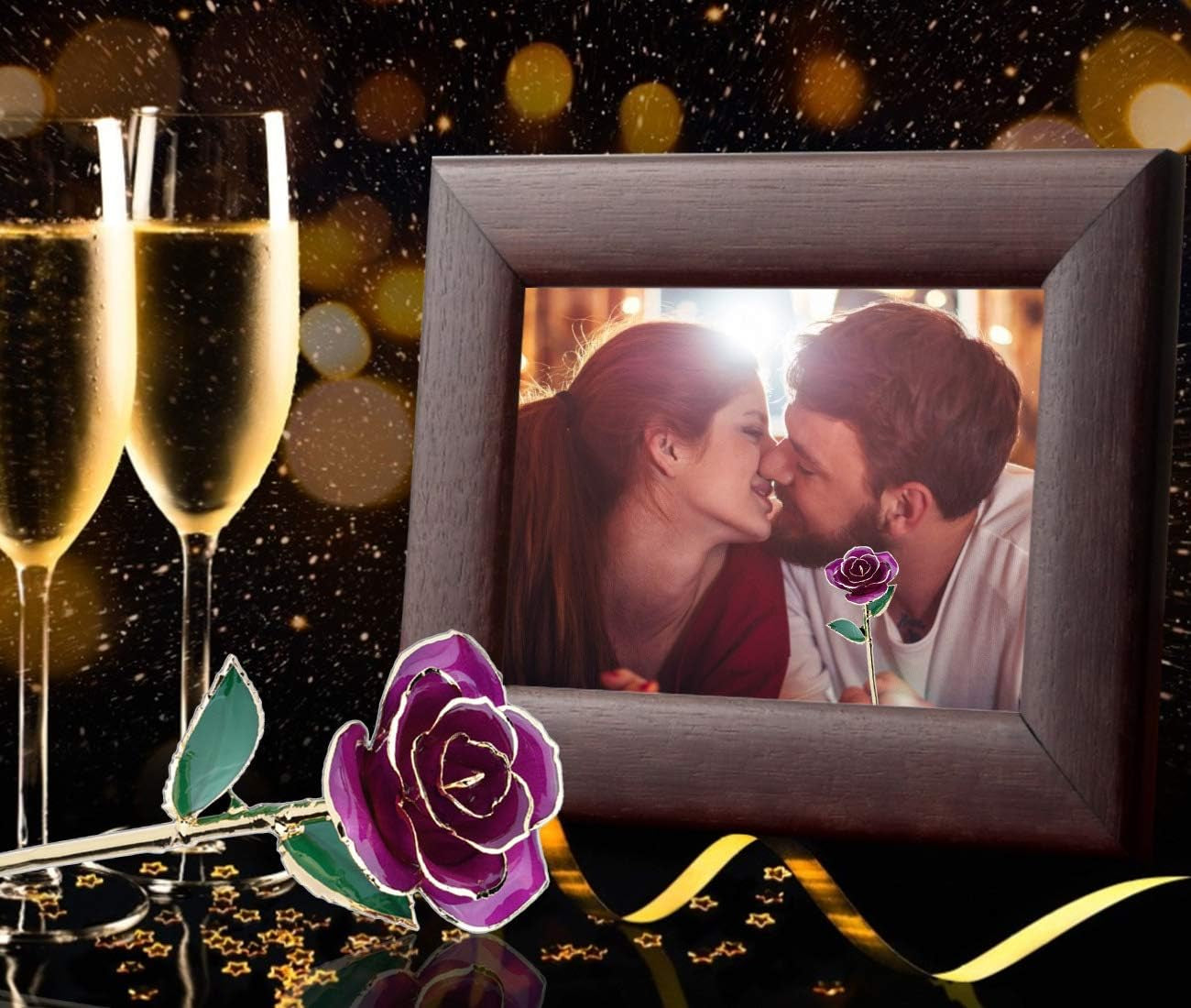 24K Gold-Plated Rose - Timeless Gift for Wife, Mother, Grandmother - Perfect for Anniversaries, Birthdays, and Weddings