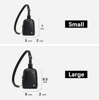 Women's Sling Bag with Touchscreen - Compact Crossbody Cell Phone Purse and Fanny Pack