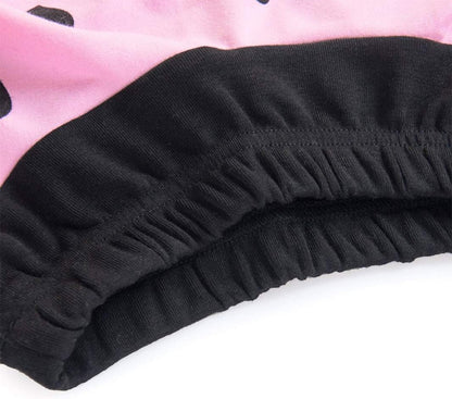 Toddler Girls' Long Sleeve Heart Print Hoodie and Leggings Set