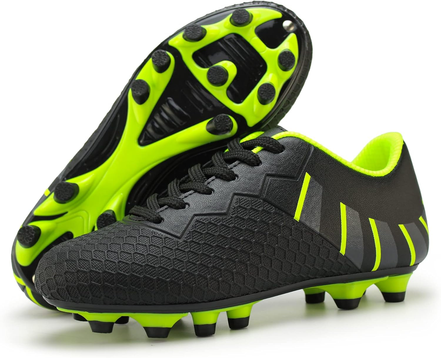 Children's Athletic Firm Ground Soccer Cleats for Outdoor Use (Toddler/Little Kid/Big Kid)