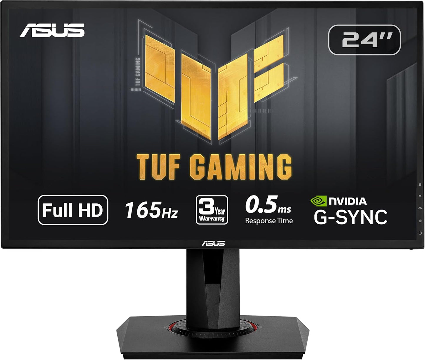 VG248QG 24-Inch G-SYNC Gaming Monitor, 165Hz, 1080P, 0.5ms Response Time, Eye Care Technology, DP, HDMI, DVI, Black