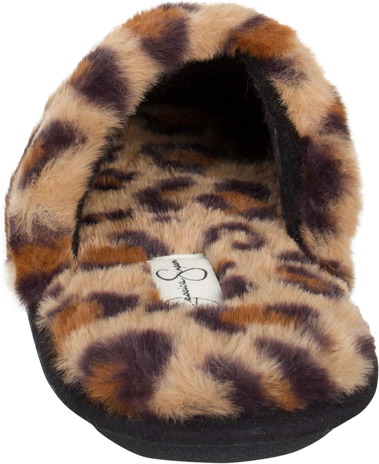 Women's Faux Fur Memory Foam House Slippers with Anti-Skid Sole