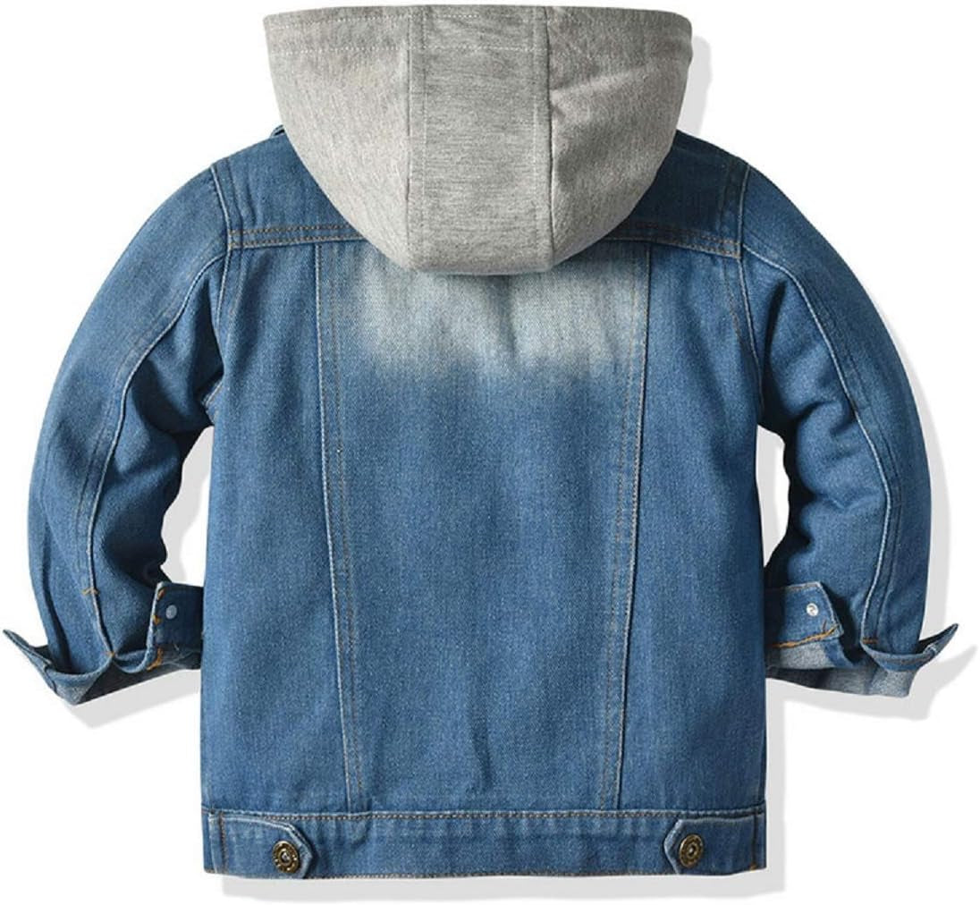 Children's Denim Jacket for Boys and Girls - Toddler Button-Down Jeans Outerwear
