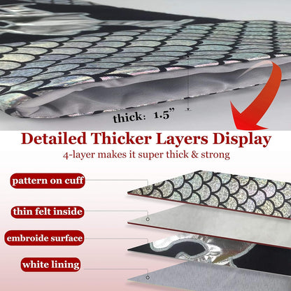 18-Inch Luxury Gold Christmas Stockings Set of 3 - Santa, Snowman, and Reindeer Designs for Kids and Family