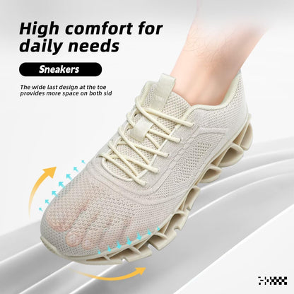 Womens Walking Shoes Fashion Running Tennis Blade Sneakers Mesh Breathable Athletic Sport Gym