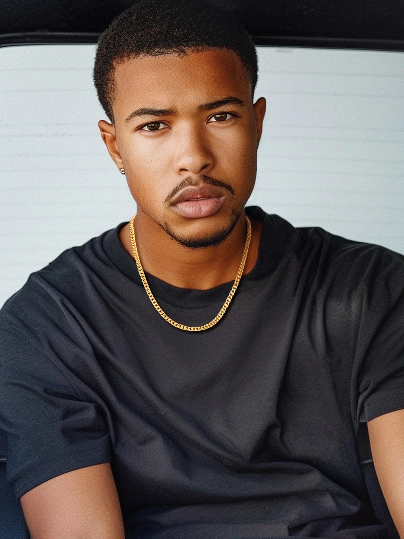 Stunning 30" 18K Gold Filled Cuban Chain Necklace - Heavy Chunky Stainless Steel Curb Design for Women - Perfect Hip Hop Punk Jewelry