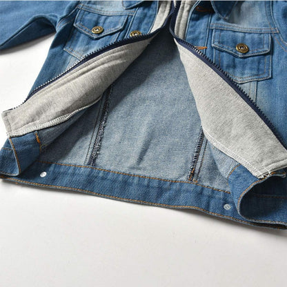 Children's Denim Jacket for Boys and Girls - Toddler Button-Down Jeans Outerwear