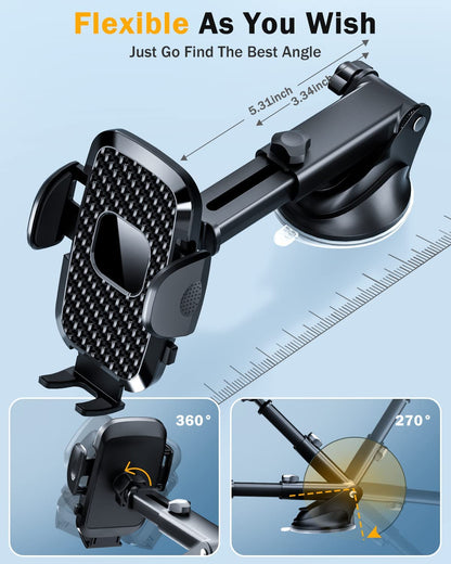 Soporte Para Telefono Con Parabrisas Para Automovil Succion Grado Militar Nueva