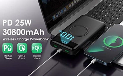 Cargador Portatil Para Celular Iphone Lg Xiaomi ,Bateria Externa Movil 30800Mah