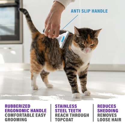 Self-Cleaning Pet Grooming Brush - Effortlessly Removes Loose Fur and Hair for Dogs and Cats