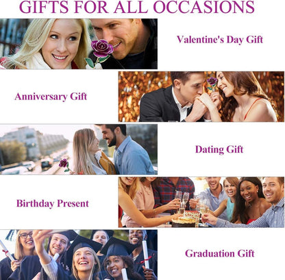 24K Gold-Plated Rose - Timeless Gift for Wife, Mother, Grandmother - Perfect for Anniversaries, Birthdays, and Weddings