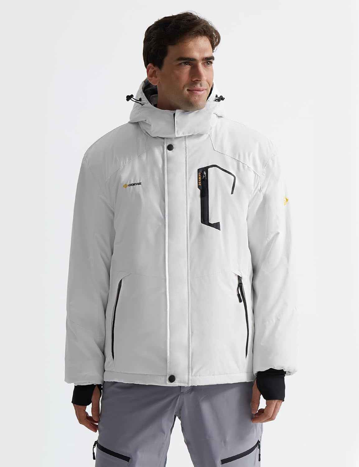 Men's Waterproof Mountain Ski Jacket - Windproof and Rain-Resistant Winter Outerwear