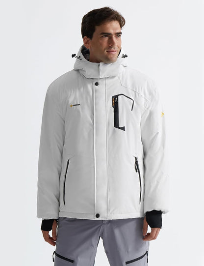 Men's Waterproof Mountain Ski Jacket - Windproof and Rain-Resistant Winter Outerwear
