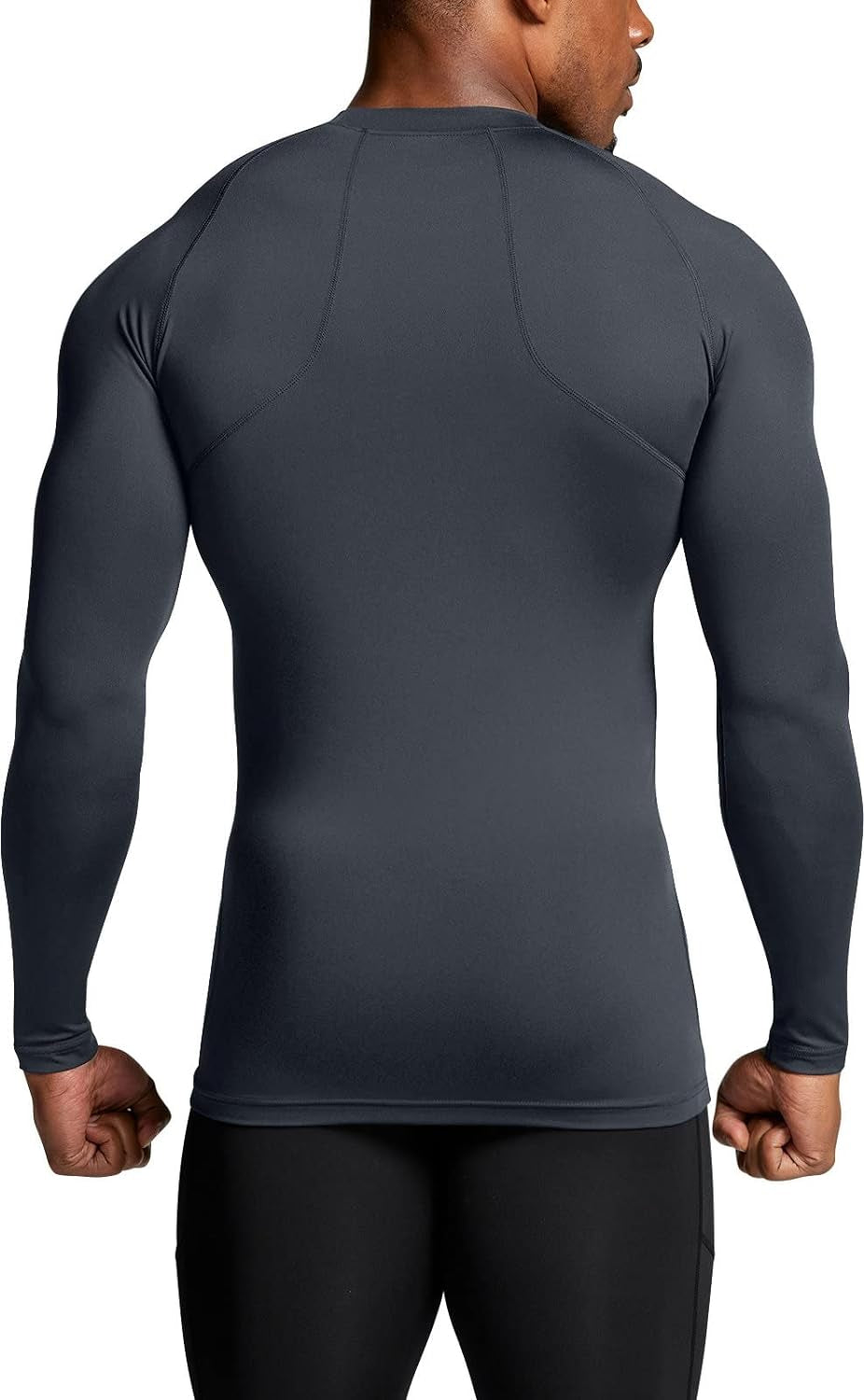 Men's UPF 50+ Long Sleeve Compression Rash Guard for Water Sports and Athletic Training