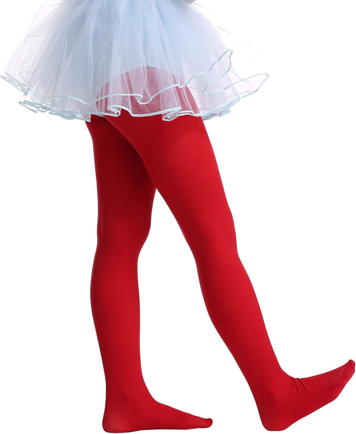 Girls Semi-Opaque Microfiber Footed Tights