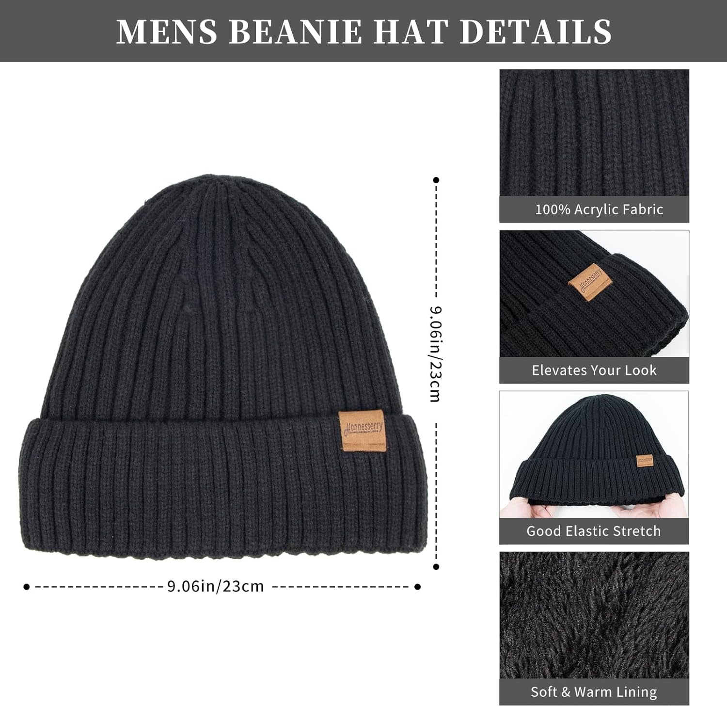 Winter Accessories Set for Men: Beanie Hat, Scarf, and Touchscreen Gloves for Men and Women